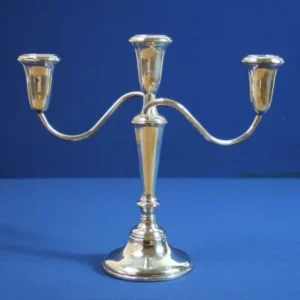 Kandelaar, 3 kaarsen, Empire Sterling Weighted 670