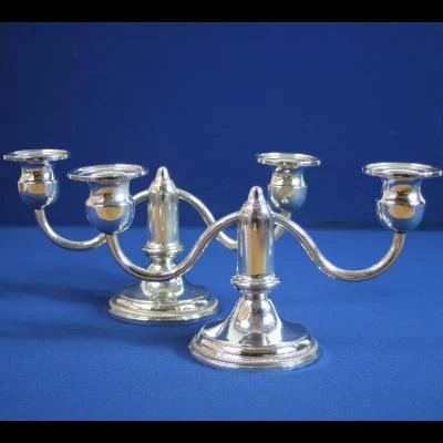 Set kandelaars Trade Mark 1883 F.B.Rogers Silver Co Sterling