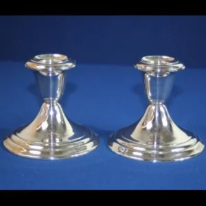 Setje kandelaars, Gorham Sterling 661 Weighted Reinforced