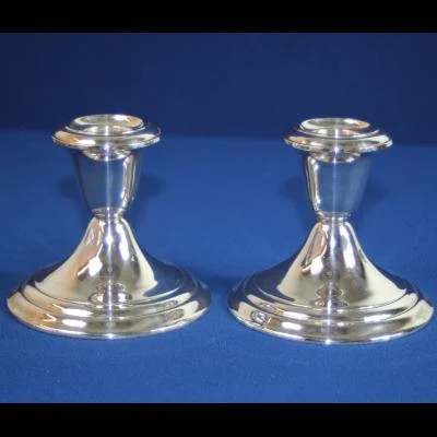 Setje kandelaars, Gorham Sterling 661 Weighted Reinforced