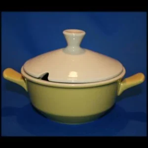 Fris Edam, schaal met deksel middel, geel