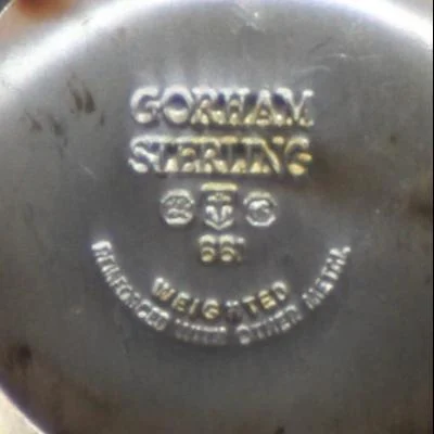 Setje kandelaars, Gorham Sterling 661 Weighted Reinforced - Afbeelding 3