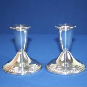 Set kandelaars, 2 kaarsen, Sterling Duchin Creation Weighted