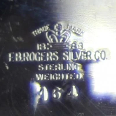 Set kandelaars Trade Mark 1883 F.B.Rogers Silver Co Sterling - Afbeelding 2