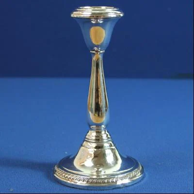 Kandelaar voor 1 kaars, Sterling Weighted