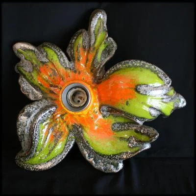 Zeer gave Retro - Vintage gekleurde plafondlamp, jaren 60, valleuris