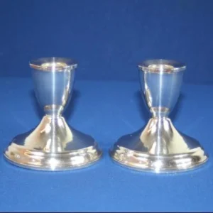 Set kandelaars 2 kaarsen, Sterling Duchin Creation Weighted