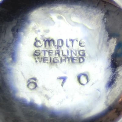 Kandelaar, 3 kaarsen, Empire Sterling Weighted 670 - Afbeelding 2